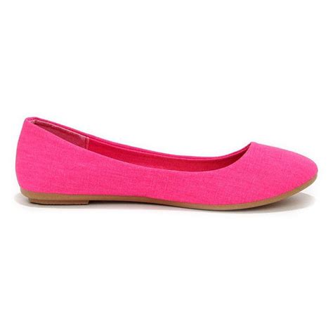 Fox And The Round Hot Pink Ballet Flats 100 Liked On Polyvore