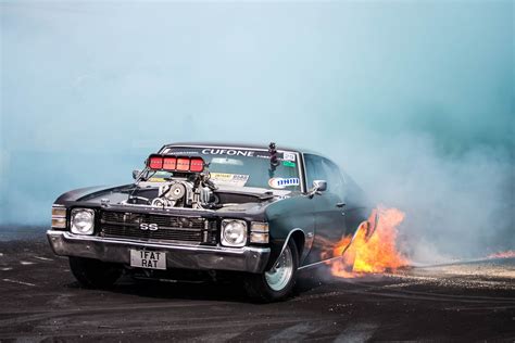 Dave Cufone Blown 71 Chevelle Burnout Car 1fatrat Interview