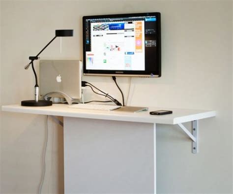 15 Wall Mounted Desk Designs For Diy Enthusiasts