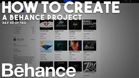 How To Create A Professional Behance Project Youtube