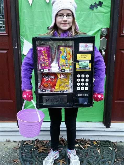 Vending Machine Diy Homemade Halloween Costume With Real Candy And