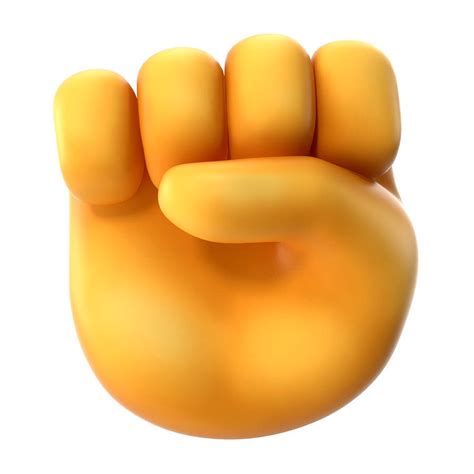 Raised Fist Emoji 3d Model