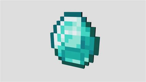 Minecraft Diamond Download Free 3d Model By William Zarek Bugbilly