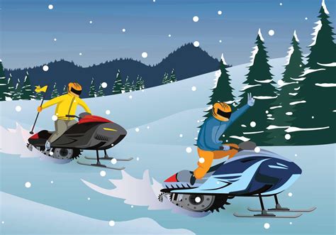 Download Free Snowmobile Illustration 128728 Vector Art at Vecteezy