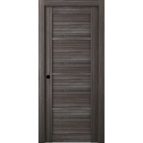 Belldinni 30 in. x 80 in. Nika Gray Oak Finished Right ...