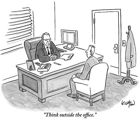 Robert Leighton New Yorker Cartoons Office Cartoon Giclee Print