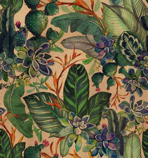 Piczene Vintage Botanical Wallpaper