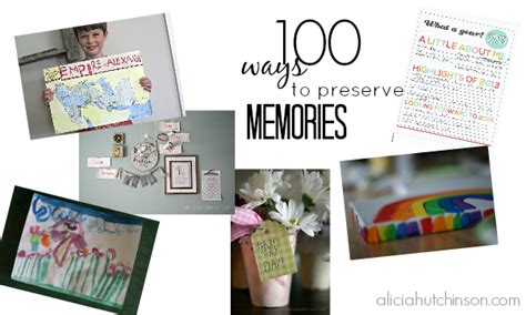 CREATING MOMENTOES: 100 WAYS TO PRESERVE MEMORIES - Living Well ...