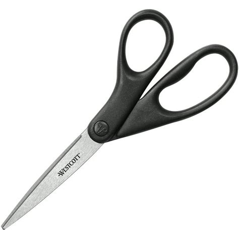 Westcott Design Line Stainless Steel Scissors Metallic Black 8 Long