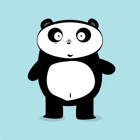 Vector Cartoon Panda Bear Character Stock Vector By ©zm1ter 37389863