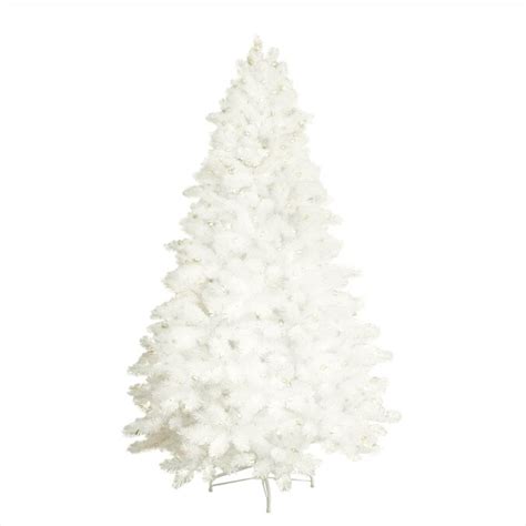 Ge 75 Ft Pre Lit Flocked White Artificial Christmas Tree