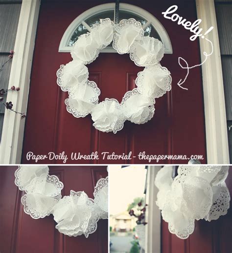 Paper Doily Wreath Tutorial The Paper Mama