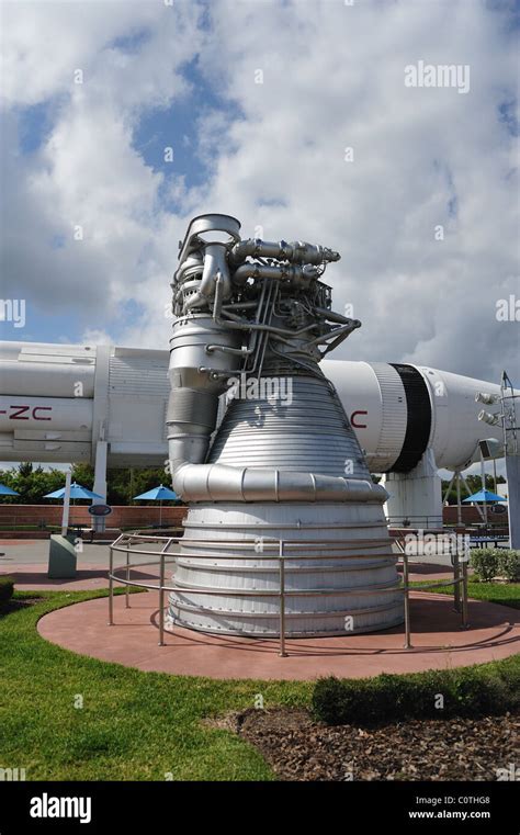 Kennedy Space Center Saturn 5 Rocket Engine Stock Photo Alamy
