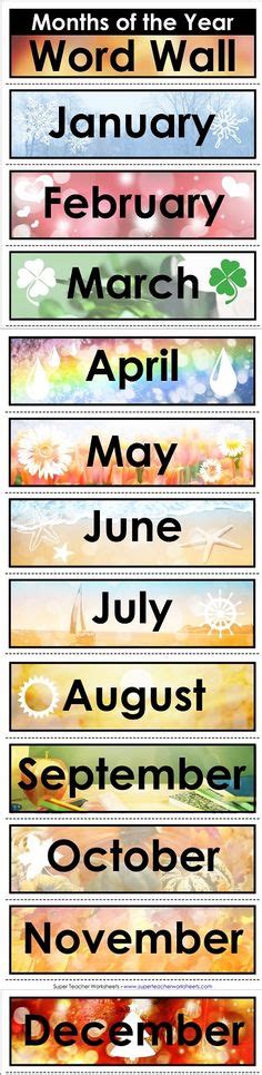 Teaching The Seasons And Months Free Printable