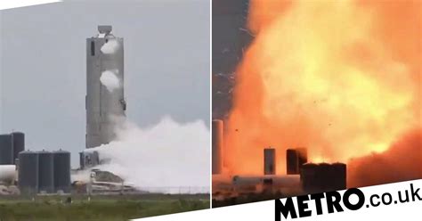 Helmed by billionaire ceo elon musk, spacex has made a name for itself as a leading rocket launch provider. SpaceX Starship rocket explodes in huge fireball during test | Metro News