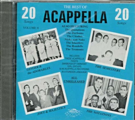 Best Of Acapella Volume 4 Cd Cd Greeting Llc