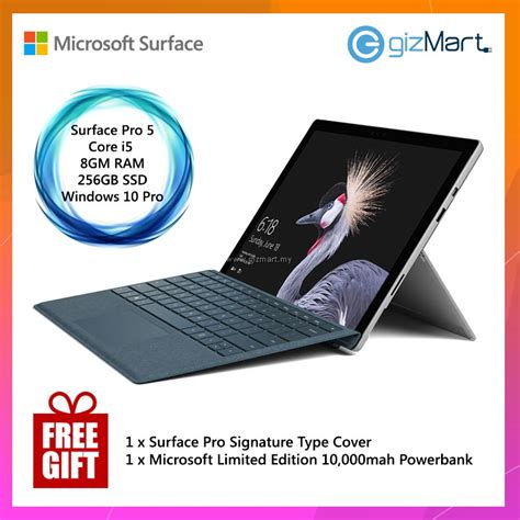 It has 6th generation intel core i5 cpu that is processed at 2.4 ghz frequency. Microsoft Surface Pro 5 - 256GB / Intel Core i5 - 8GB RAM ...