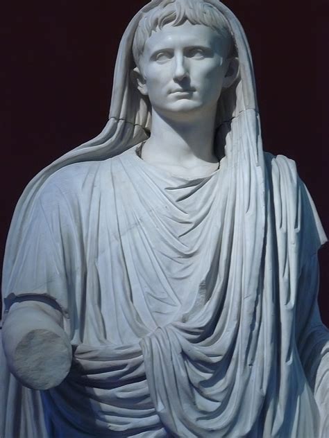 Roman Emperor Augustus As Pontifex Maximus 1st Century Bce 7 A