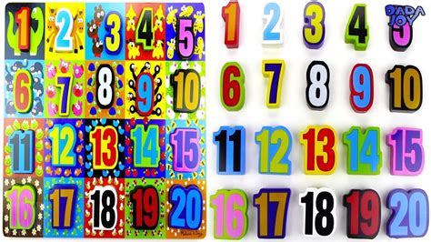 Aprenda 1 A 20 Números Para Niñoscontando Números 123números 1 A 20