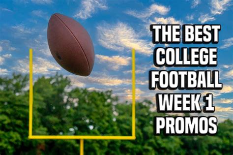 The 5 Best College Football Week 1 Promos