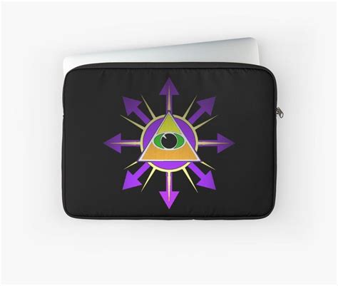 Chaos Eye Six Laptop Sleeve By Martymagus1 Triangle Eye Chaos