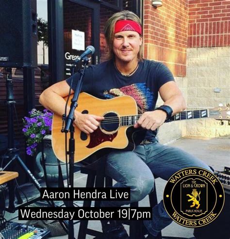 Aaron Hendra Live Watter The Lion And Crown Allen November 19 2022