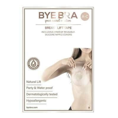 Bye Bra Breast Lift Tape With Silk Nipple Covers Cups A C D F F H