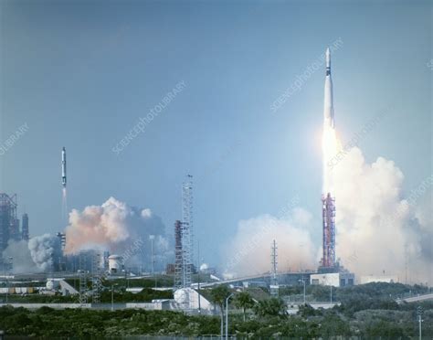 Atlas Agena Rocket Launch For Gemini 8 Stock Image C0074354