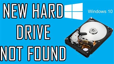 Put the computer case back on and restart the pc, check if your hard drive shows up. New hard drive not showing up | Get windows 10 to ...