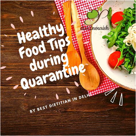 Healthy Food Diet And Nutrition Tips During Quarantine