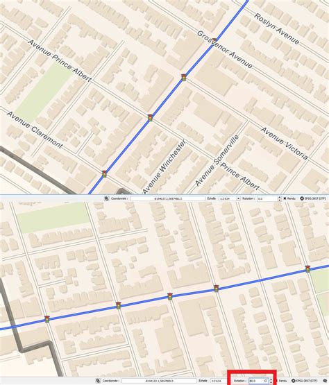 Openstreetmap Rotating View Without Losing Labels In QGIS