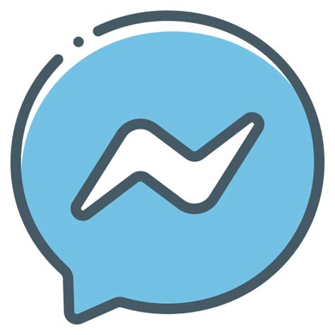 Facebook Logo Messenger Icon Free Download On Iconfinder