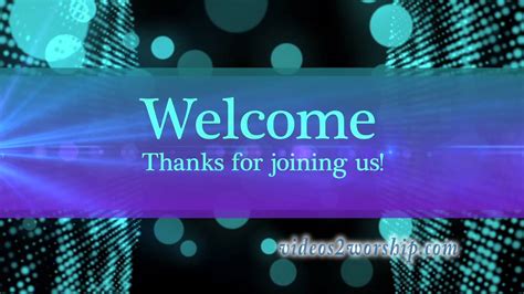 Welcome To Church Loopable Motion Background Youtube