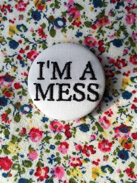 i m a mess embroidered badge sid vicious feminist