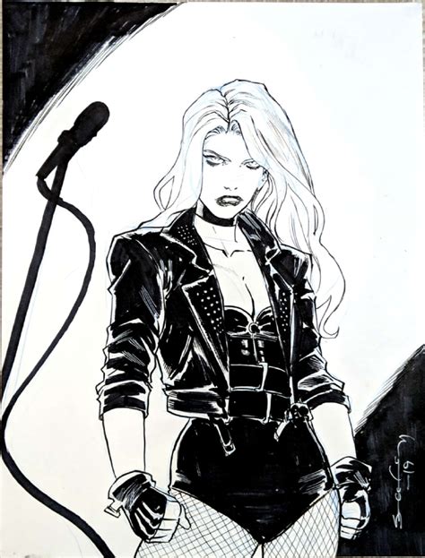 Black Canary Tim Seeley In Cliff Lewiss Sketches And Commissions Comic Art Gallery Room