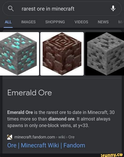 What Is The Rarest Ore In Minecraft Telegraph