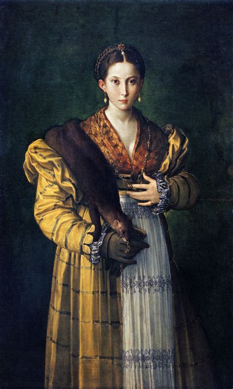 Portrait Of A Young Lady Antea Parmigianino Naples Museo Di