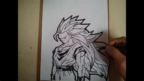 Como Dibujar A Goku Ssj 3 How To Draw Goku Ssj 3 Vidoe