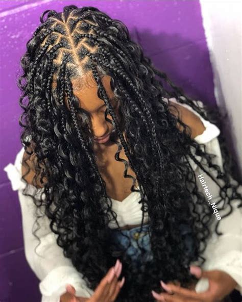 2019 Elegant Braids For Beautiful Ladies Boxbraidswithcolor Braided