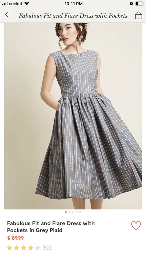 Fit And Flare Grey Plaid Fit And Flare Dress Fit And Flare Flare Dress