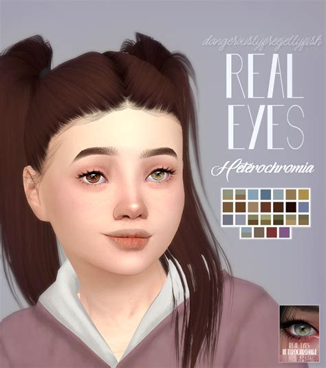 Real Eyes Heterochromia Sims 4 Children Sims 4 Cc Eyes The Sims 4