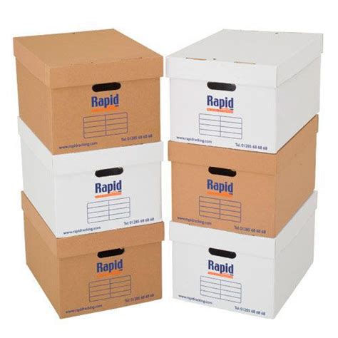 A good cardboard storage box is an absolute essential for everyone, whether you're running a business or just trying to keep an apartment clean. Document Storage Boxes - Pack of 20 | Manutan UK