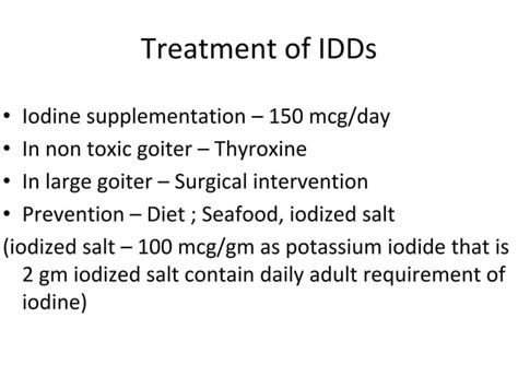 Iodine Deficiency Disorder