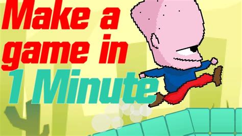 How To Make A Game Under 1 Minute Youtube