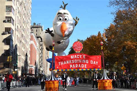 Macys Thanksgiving Day Parade Floats Bands And Tight Security