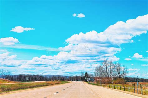 Road And Blue Sky New York Stock Photo Image Of Journey 116953452