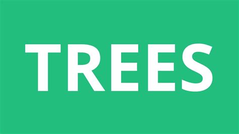 How To Pronounce Trees Pronunciation Academy Youtube