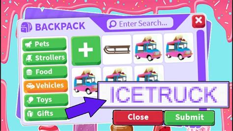 Download video all mega chest update codes in ice cream. HOW TO GET A FREE ICE CREAM TRUCK IN ROBLOX ADOPT ME ...