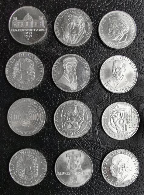Alemania 5 Mark 1966 1973 12 Coins Catawiki