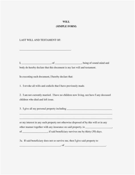 Printable Wills For Free Aulaiestpdm Blog
